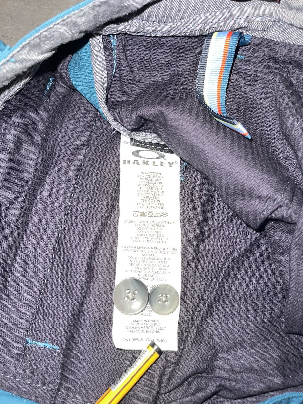 Oakley Oakley Technical Turqoise Casual Pants Size US 36 / EU 52 - 22 Thumbnail