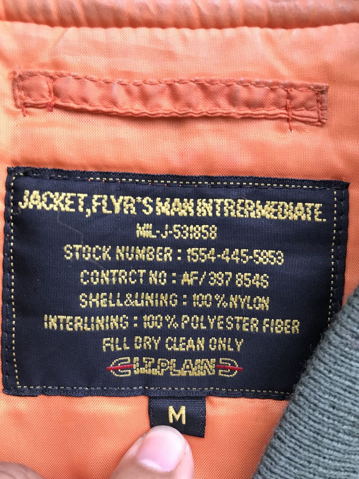 Other Military MA-1 Bomber Jacket Flyers Man Intermediate Size US M / EU 48-50 / 2 - 14 Thumbnail
