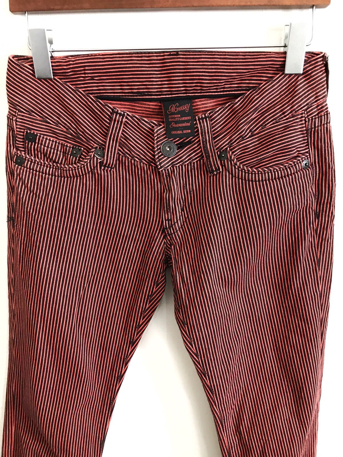 Japanese Brand Japanese Brand Moussy Stripes Skinny Jeans Size US 29 - 2 Thumbnail