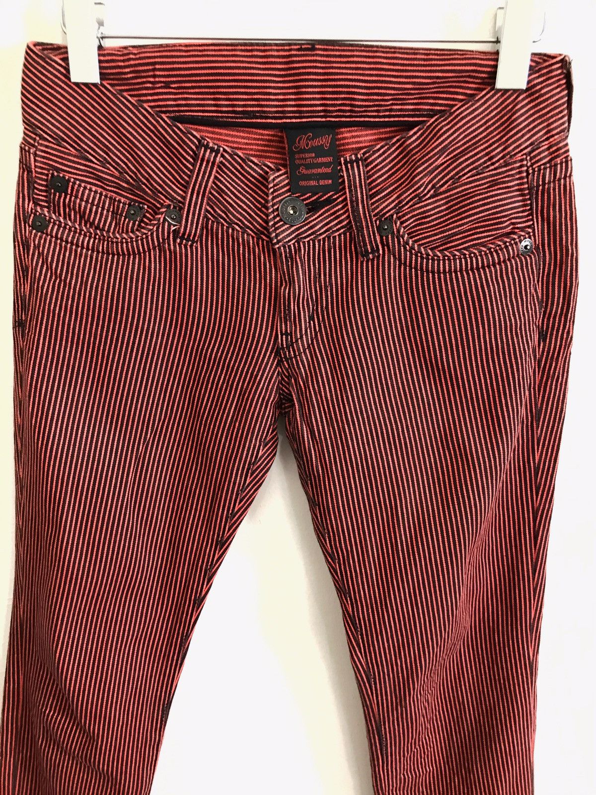Japanese Brand Japanese Brand Moussy Stripes Skinny Jeans Size US 29 - 3 Thumbnail