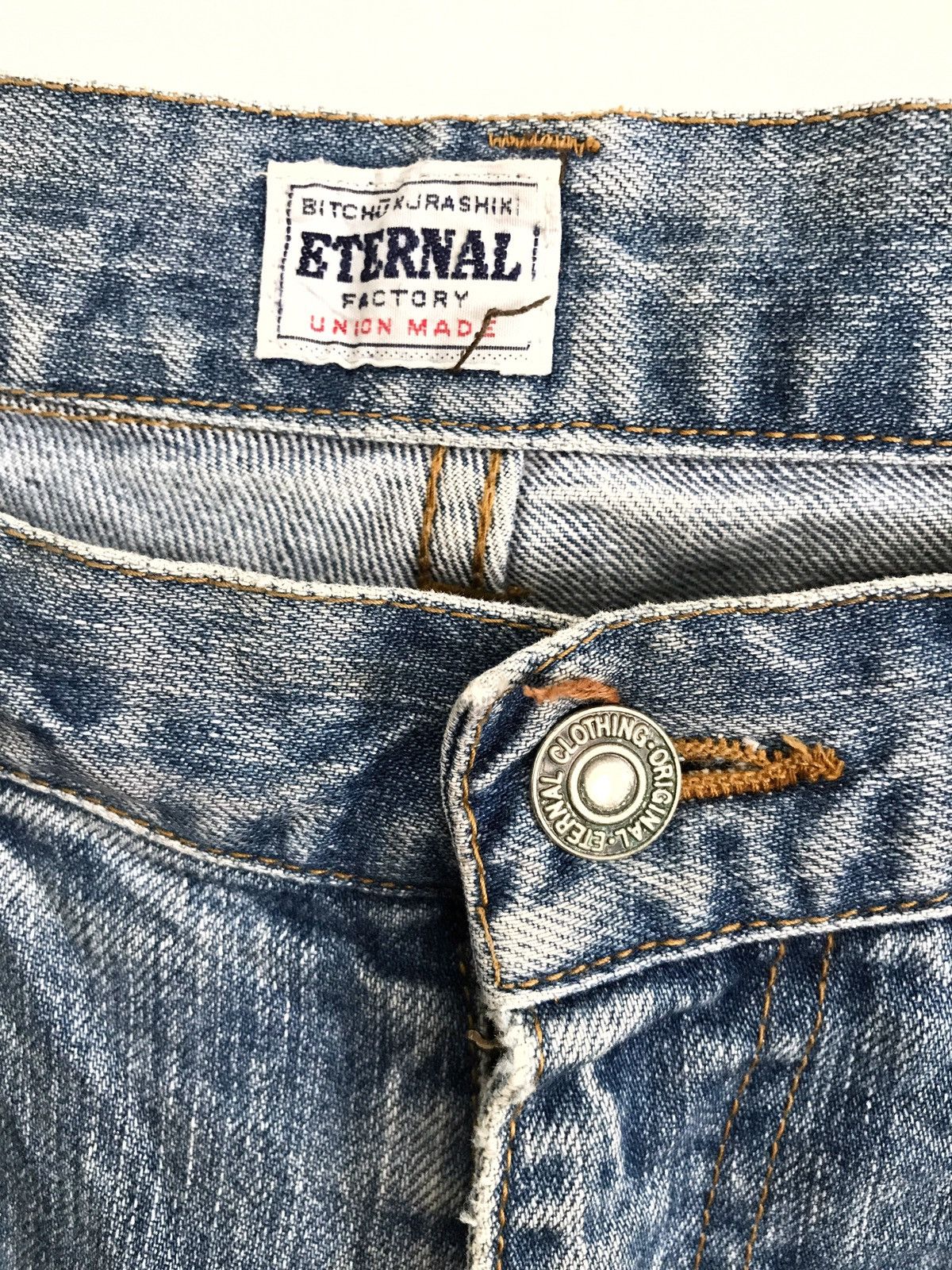 Eternal × Japanese Brand Japanese Brand Eternal Distressed Ripped Destroyed Jeans Size US 31 - 8 Thumbnail