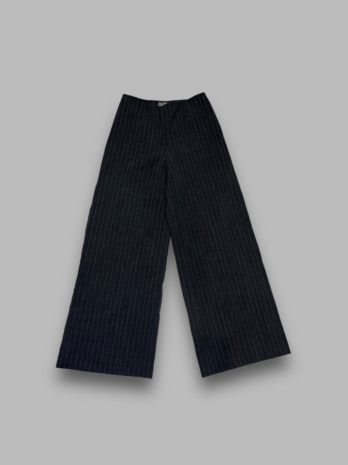 image of Avant Garde x Jean Paul Gaultier Archive Jean Paul Gaultier Femme Striped Black Casual Pants, Women