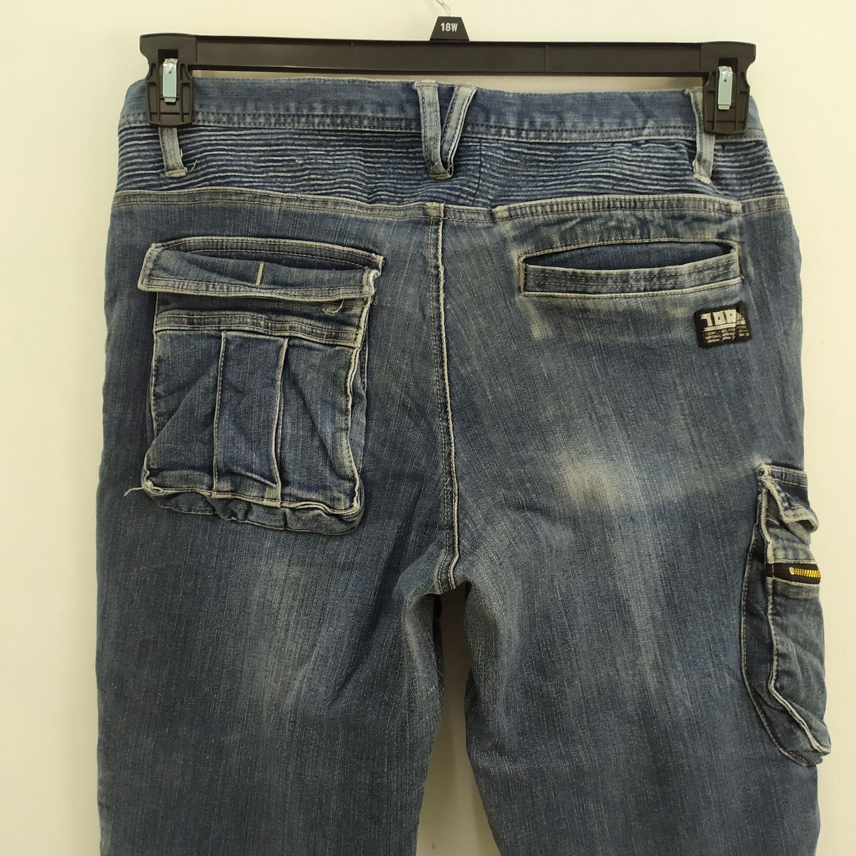 Japanese Brand TORA DISTRESSED FADED CARGO PANTS MULTIPOCKET TACTICAL Size US 32 / EU 48 - 13 Thumbnail