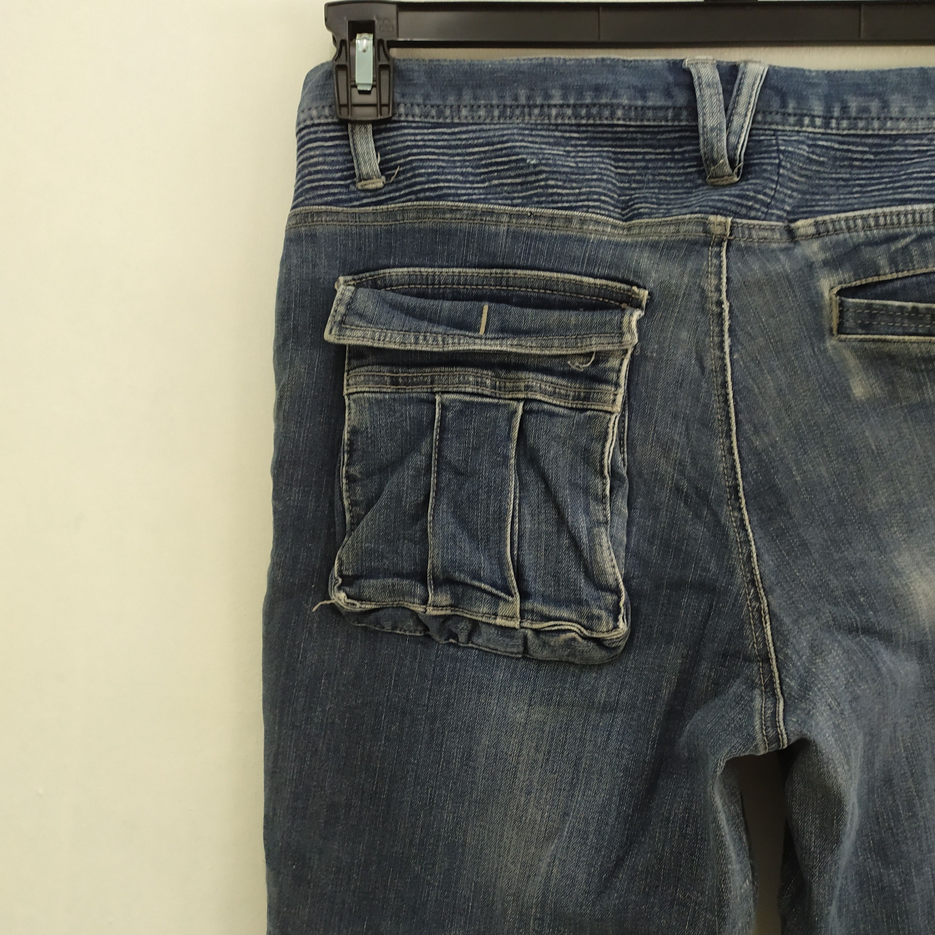 Japanese Brand TORA DISTRESSED FADED CARGO PANTS MULTIPOCKET TACTICAL Size US 32 / EU 48 - 10 Thumbnail