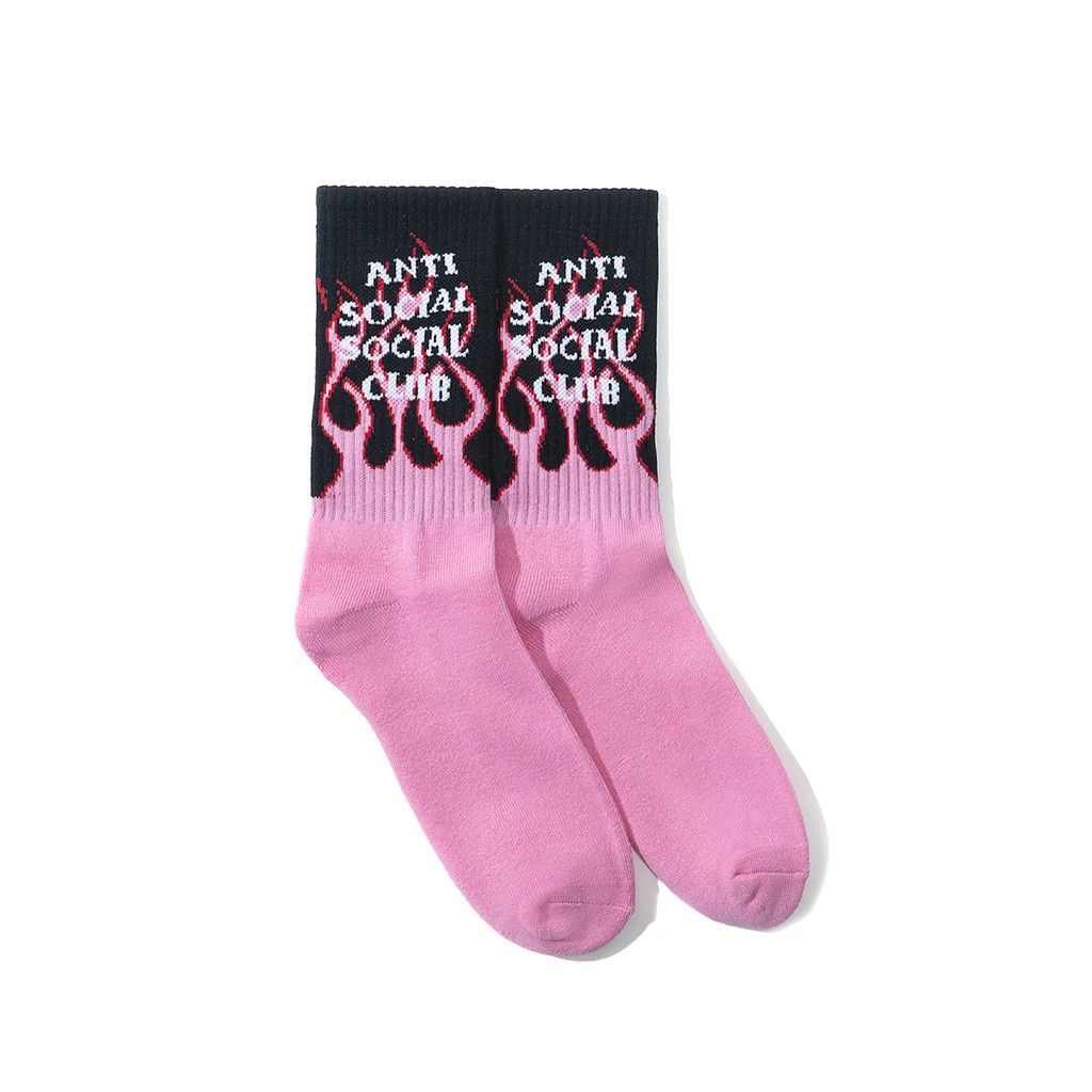 Anti Social Social Club DS ASSC White logo Socal Black Socks Bape Kith Kaws supreme Size ONE SIZE - 4 Thumbnail