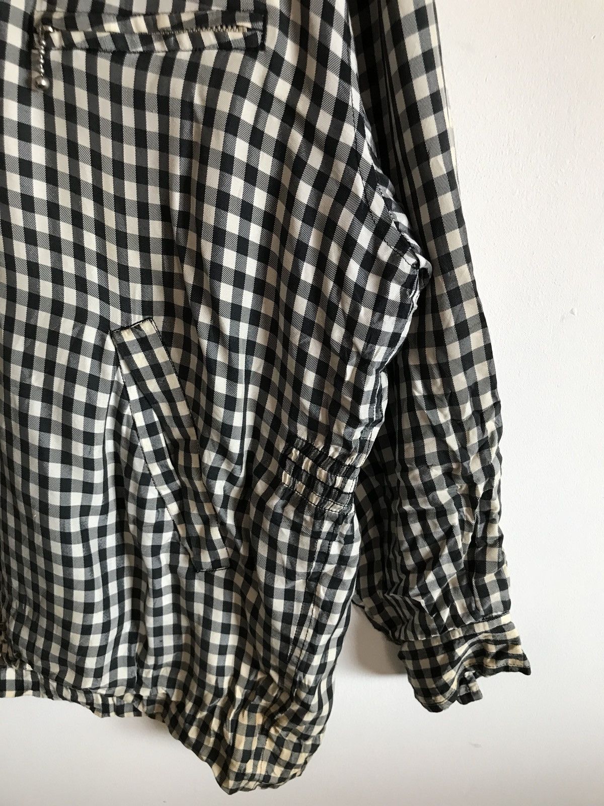 Japanese Brand × Other × Vintage Vintage Japanese Brand Works Checked Zipper Jacket Size US XL / EU 56 / 4 - 4 Thumbnail