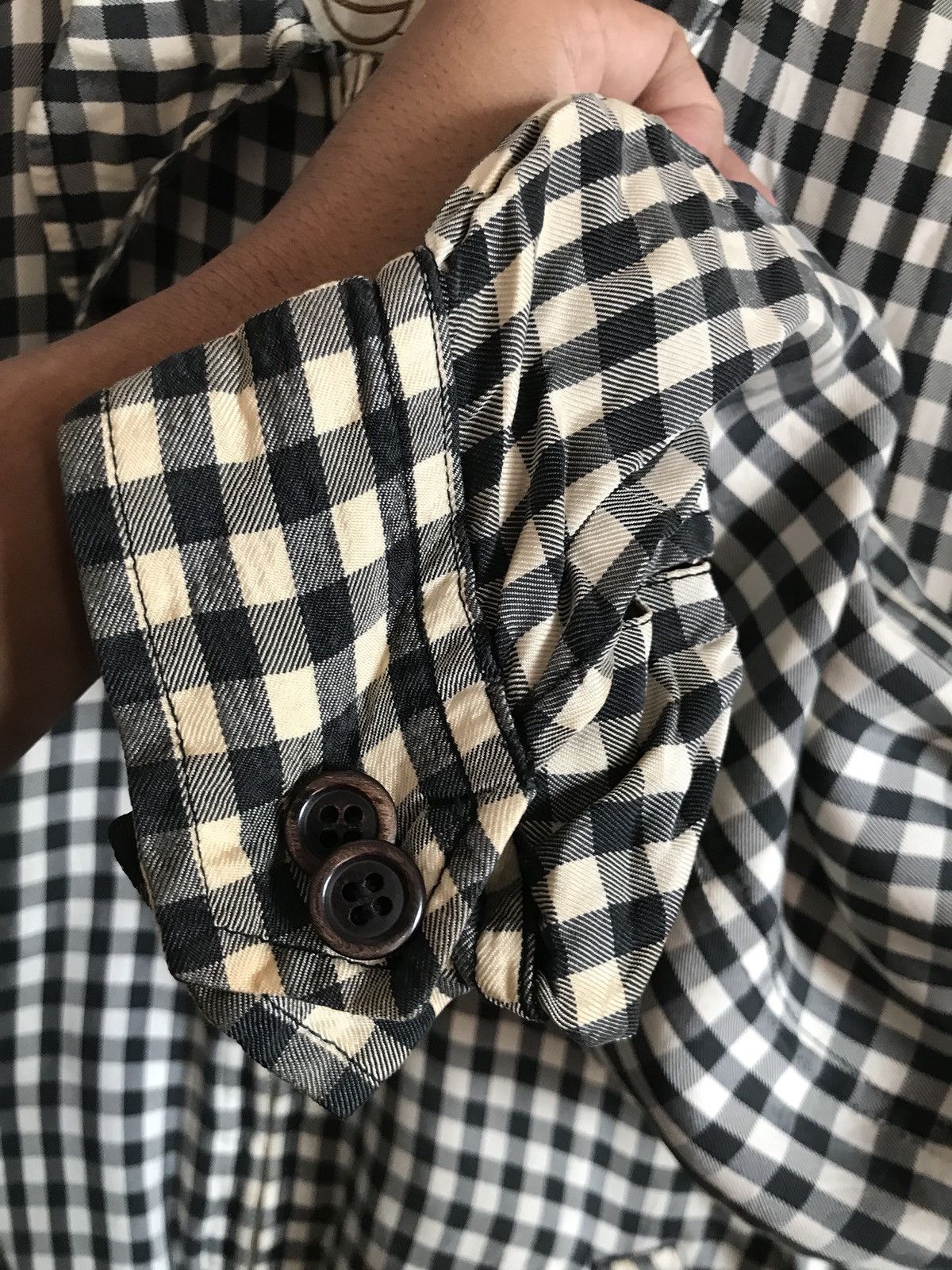 Japanese Brand × Other × Vintage Vintage Japanese Brand Works Checked Zipper Jacket Size US XL / EU 56 / 4 - 8 Thumbnail
