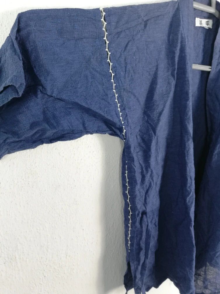 Japanese Brand Vintage Japanese Traditional Indigo Short Kimono Size US M / EU 48-50 / 2 - 6 Thumbnail
