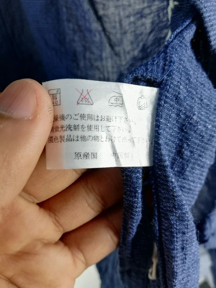 Japanese Brand Vintage Japanese Traditional Indigo Short Kimono Size US M / EU 48-50 / 2 - 10 Thumbnail