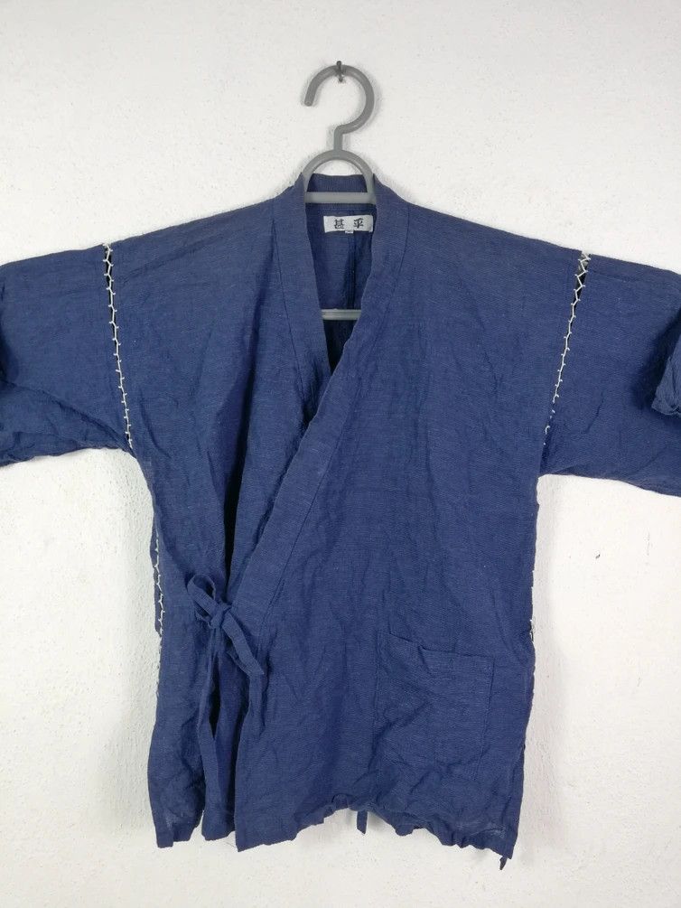 Japanese Brand Vintage Japanese Traditional Indigo Short Kimono Size US M / EU 48-50 / 2 - 3 Thumbnail