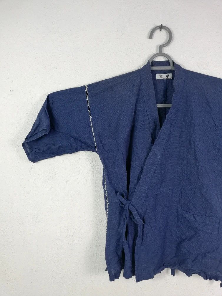 Japanese Brand Vintage Japanese Traditional Indigo Short Kimono Size US M / EU 48-50 / 2 - 5 Thumbnail