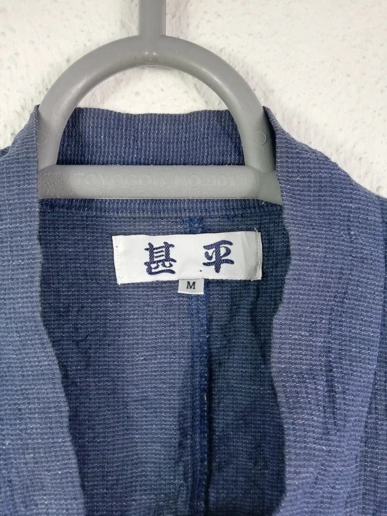 Japanese Brand Vintage Japanese Traditional Indigo Short Kimono Size US M / EU 48-50 / 2 - 8 Thumbnail