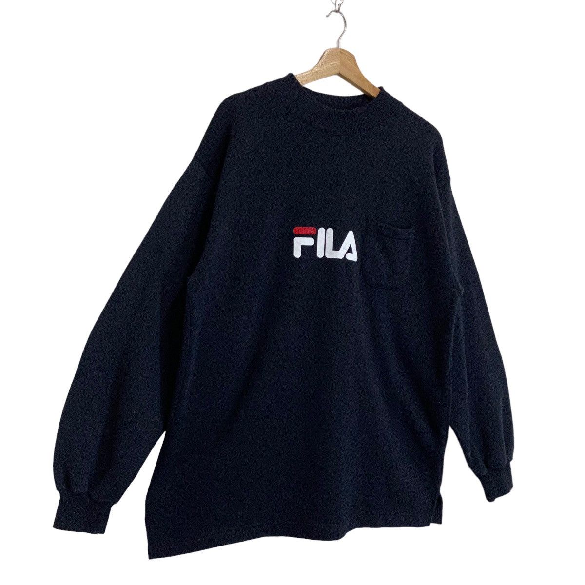 Fila × Vintage Vintage 90s Fila Big Logo Crewneck Sweatshirt Size L Size US L / EU 52-54 / 3 - 2 Thumbnail
