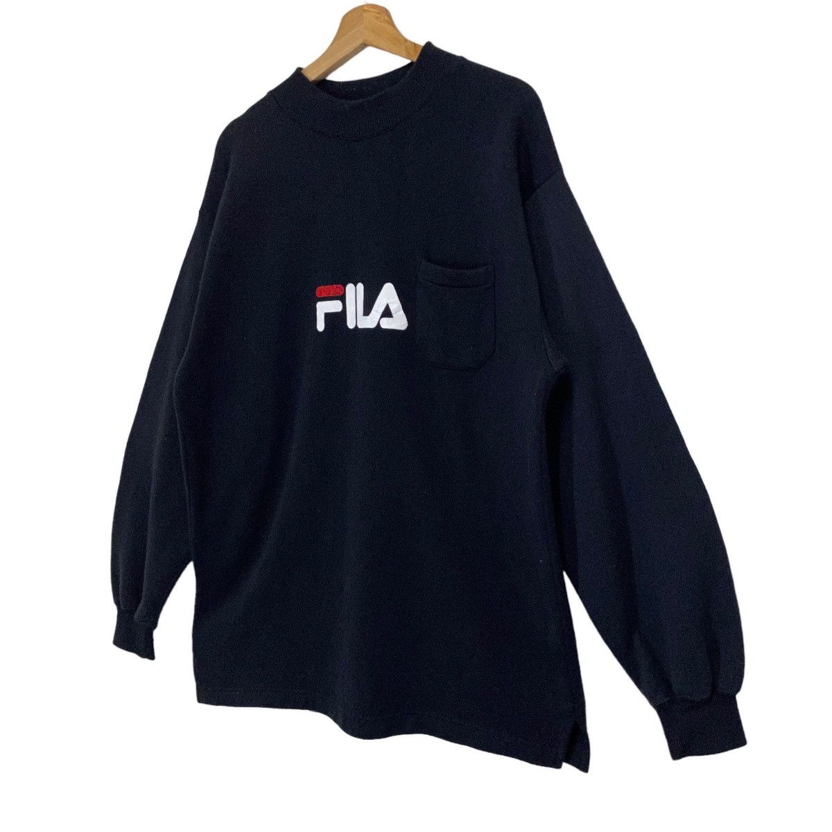 Fila × Vintage Vintage 90s Fila Big Logo Crewneck Sweatshirt Size L Size US L / EU 52-54 / 3 - 3 Thumbnail