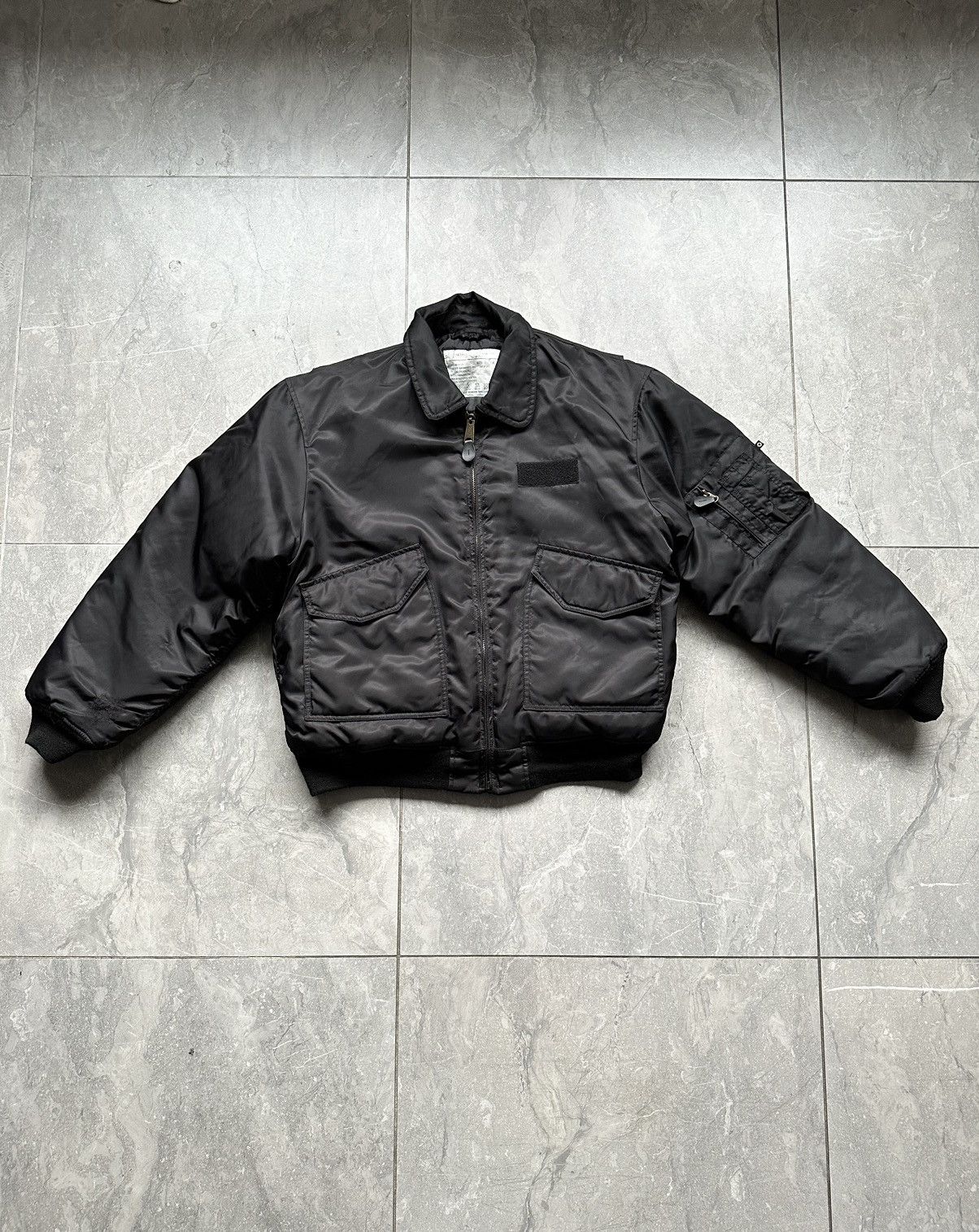 image of Ma1 Flyer Bomber Jacket in Black, Men's (Size Large)