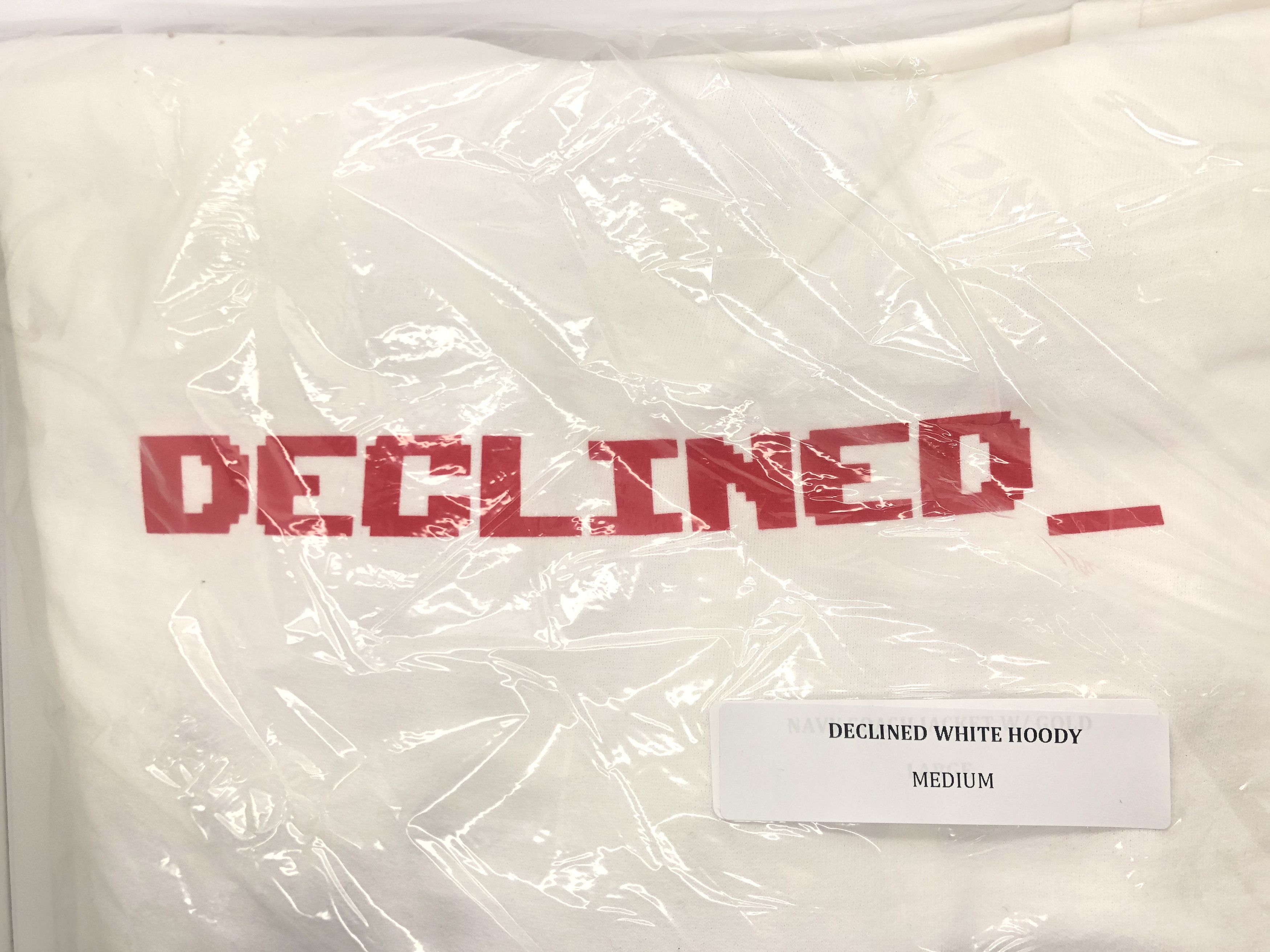 Anti Social Social Club DS ASSC red Logo Declined white hoodie in hand Bape Supreme Size US M / EU 48-50 / 2 - 2 Thumbnail
