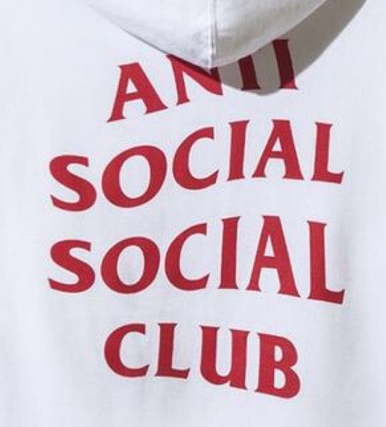 Anti Social Social Club DS ASSC red Logo Declined white hoodie in hand Bape Supreme Size US M / EU 48-50 / 2 - 3 Thumbnail