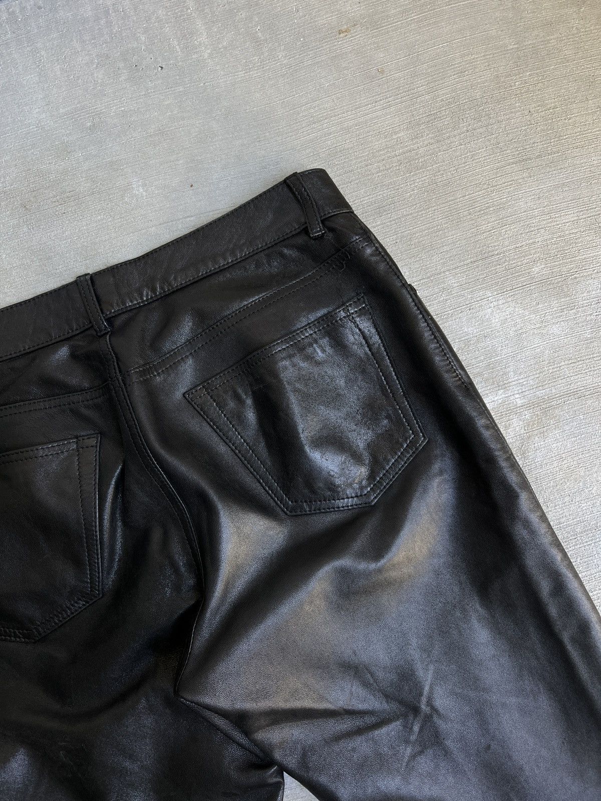パンツ \"helmut lang\" 1998 real leather pants Helmut Lang 98 Lamb Leather Pants – HUIBEN