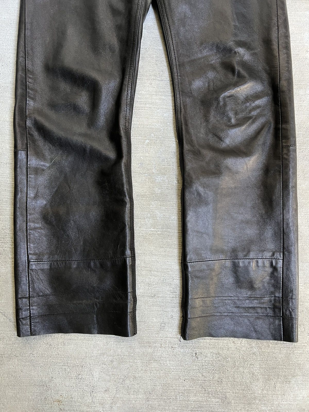 Helmut Lang 1998 Leather Classic Cut Pants | Grailed