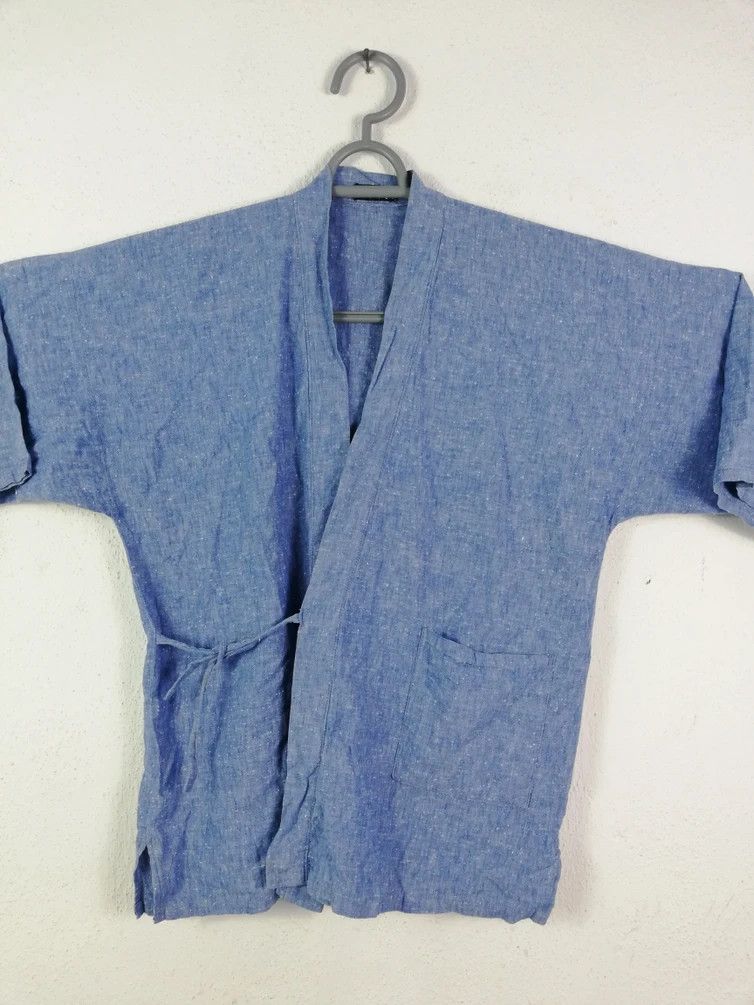 Japanese Brand Vintage Japanese Traditional Indigo Short Kimono Size US L / EU 52-54 / 3 - 3 Thumbnail