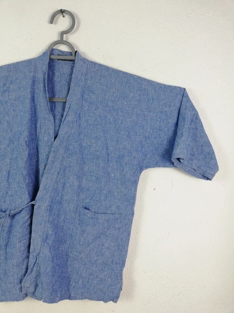 Japanese Brand Vintage Japanese Traditional Indigo Short Kimono Size US L / EU 52-54 / 3 - 5 Thumbnail
