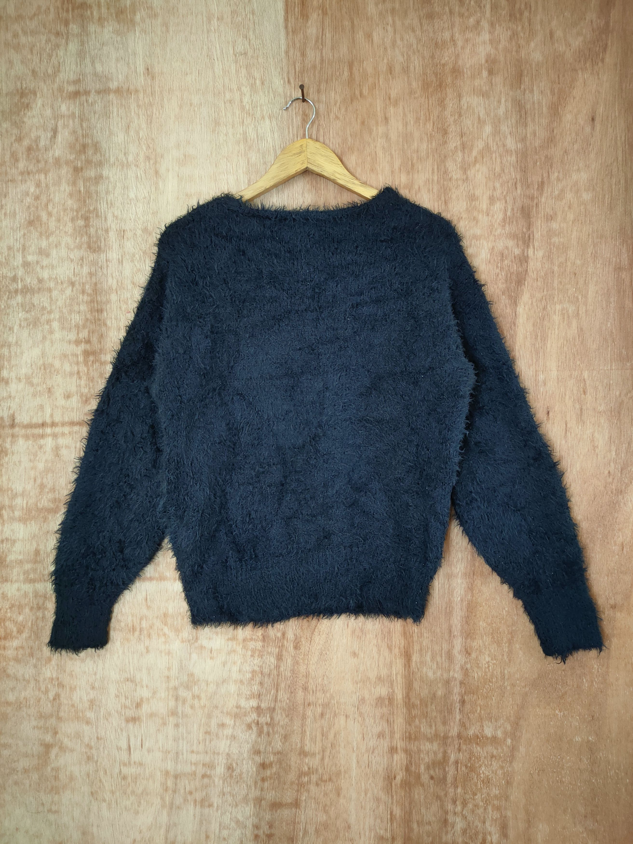 Aran Isles Knitwear DL GU shaggy mohair knitwear japan soft fur #46-523 Size M / US 6-8 / IT 42-44 - 9 Thumbnail