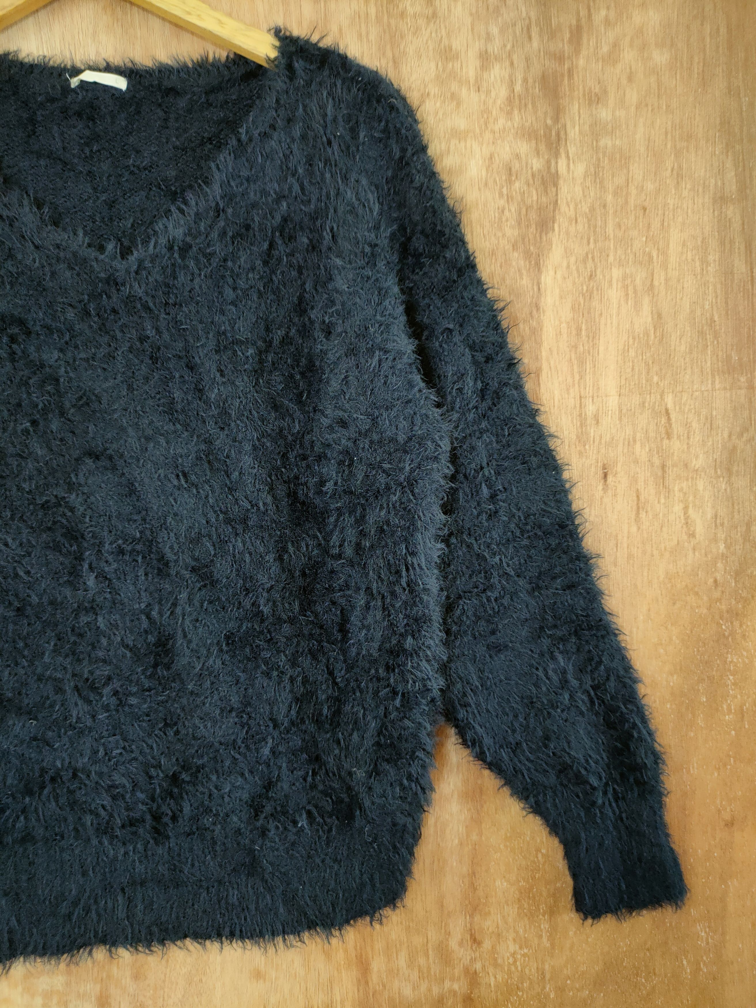Aran Isles Knitwear DL GU shaggy mohair knitwear japan soft fur #46-523 Size M / US 6-8 / IT 42-44 - 3 Thumbnail