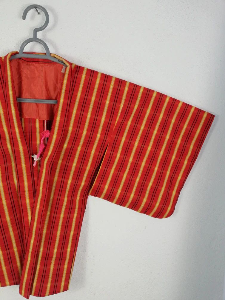 Japanese Brand Vintage Japanese Traditional Striped Short Kimono Size US L / EU 52-54 / 3 - 4 Thumbnail