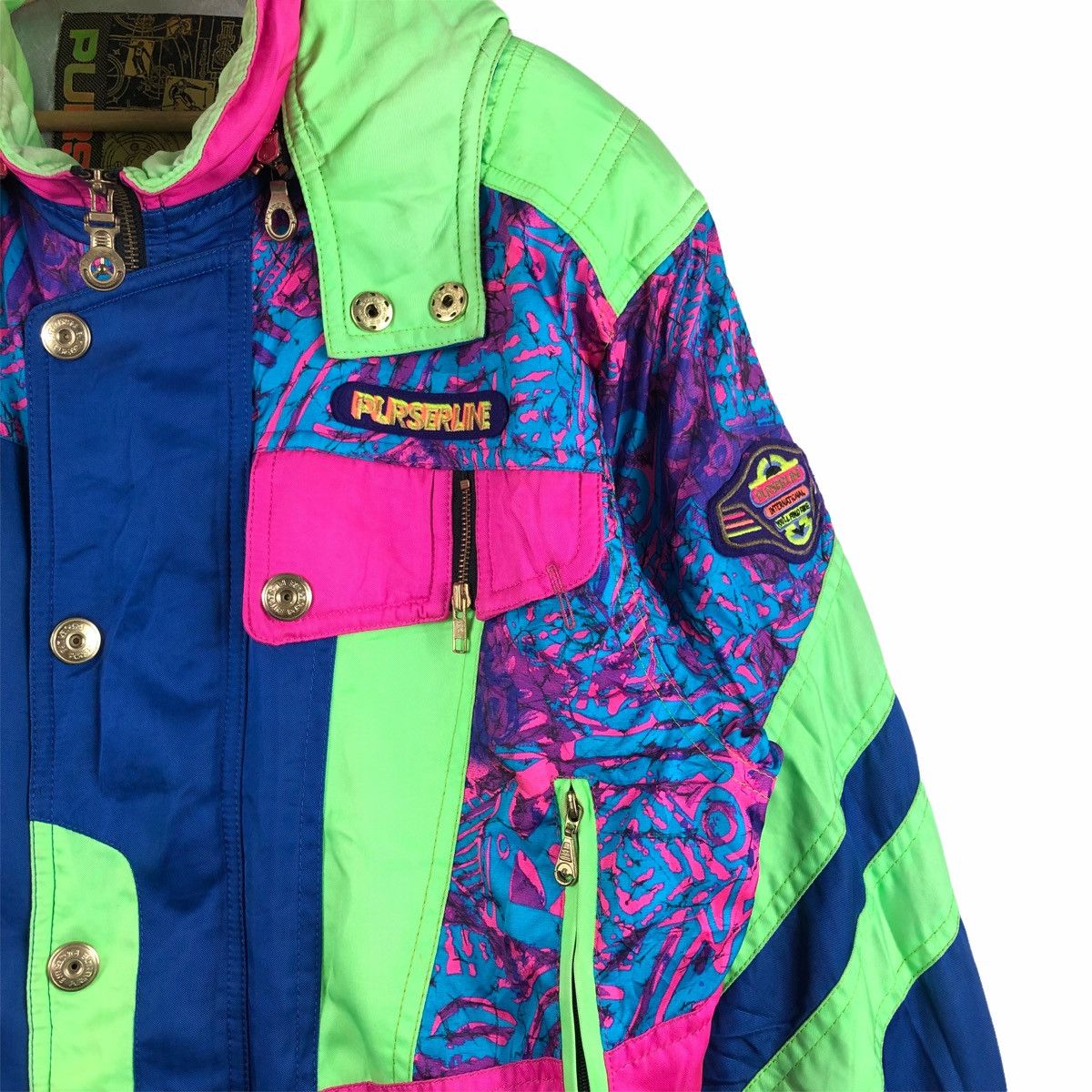 Vintage Vintage PURSERLINE SKI JACKET Casual Jumper Pullover Size US XL / EU 56 / 4 - 3 Thumbnail