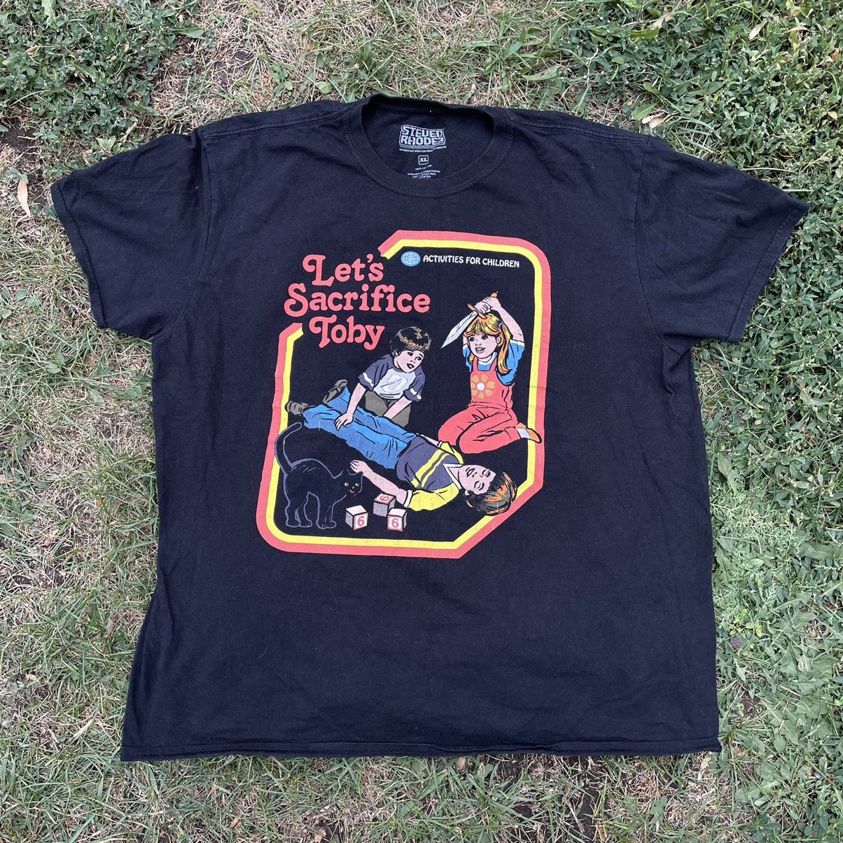Vintage Vintage 90s Graphic Tee Children Sacrifice Band Streetwear X Size US XL / EU 56 / 4 - 1 Thumbnail