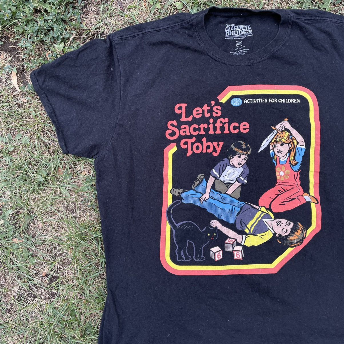 Vintage Vintage 90s Graphic Tee Children Sacrifice Band Streetwear X Size US XL / EU 56 / 4 - 3 Thumbnail