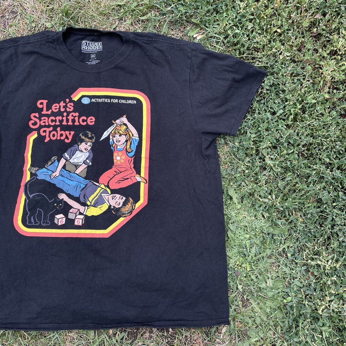 Vintage Vintage 90s Graphic Tee Children Sacrifice Band Streetwear X Size US XL / EU 56 / 4 - 2 Thumbnail
