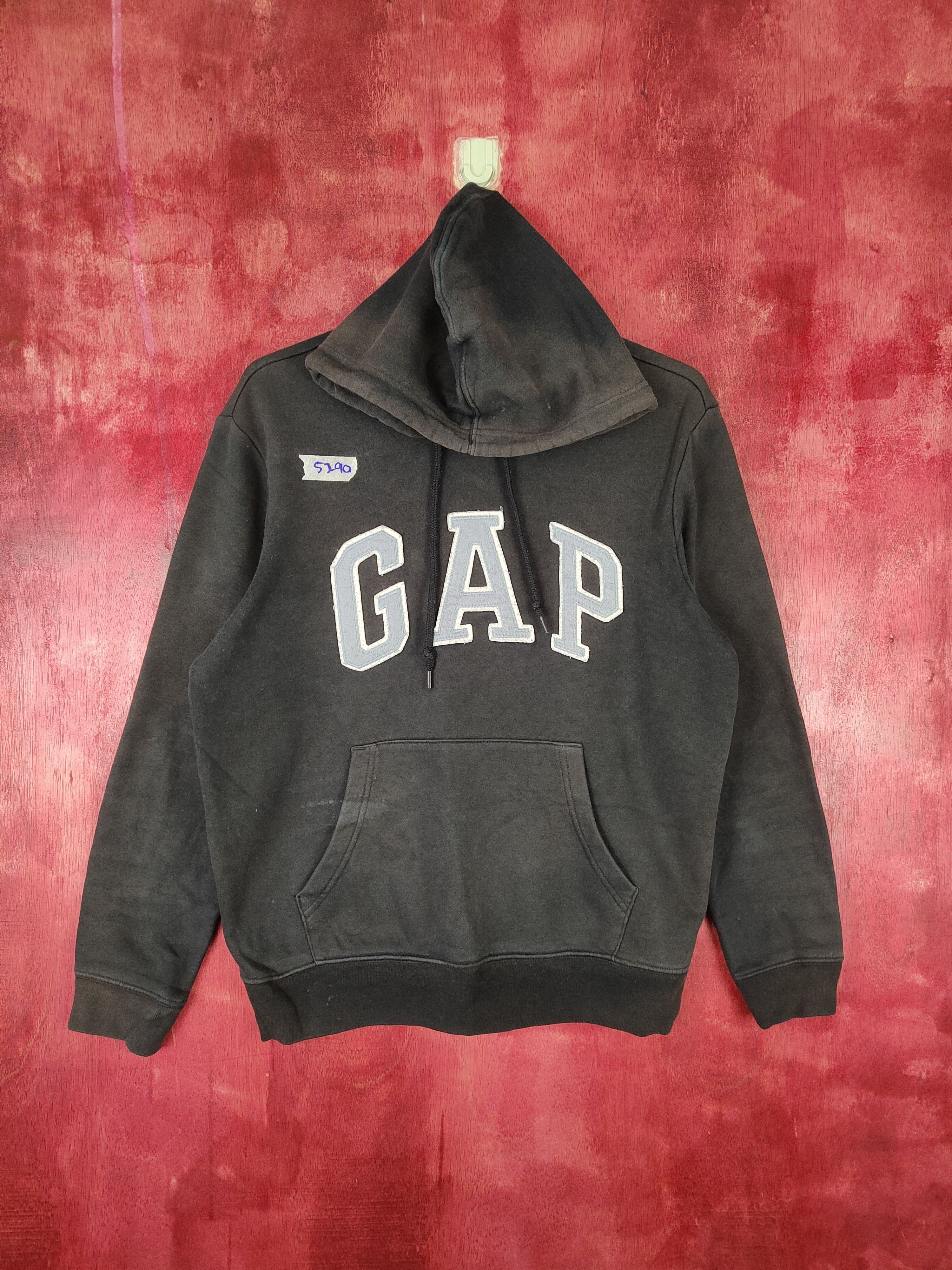 GAP vintage Black Hoodie Sweatshirt #5290