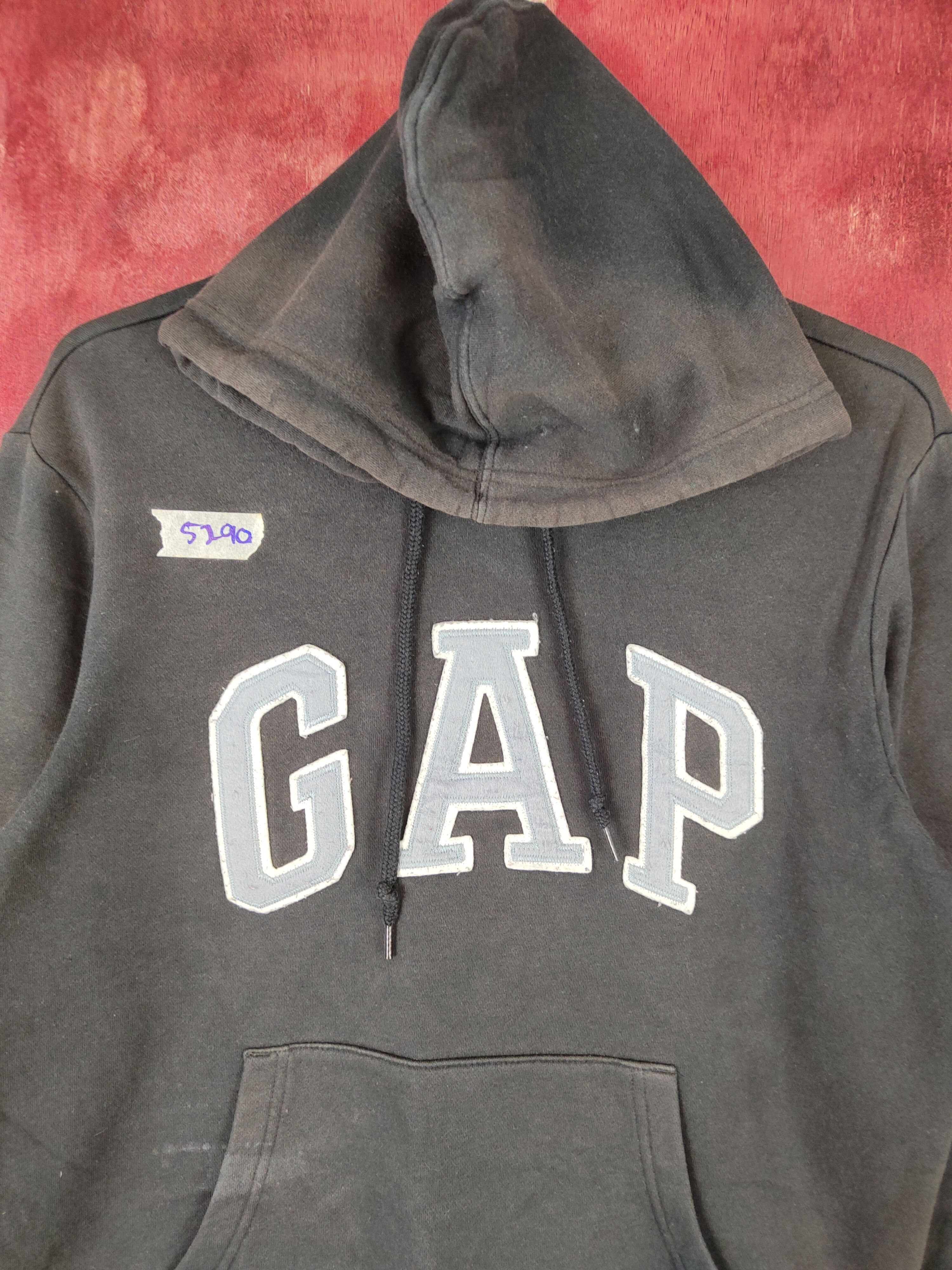 Gap × Vintage GAP vintage Black Hoodie Sweatshirt #5290 Size US XS / EU 42 / 0 - 2 Thumbnail