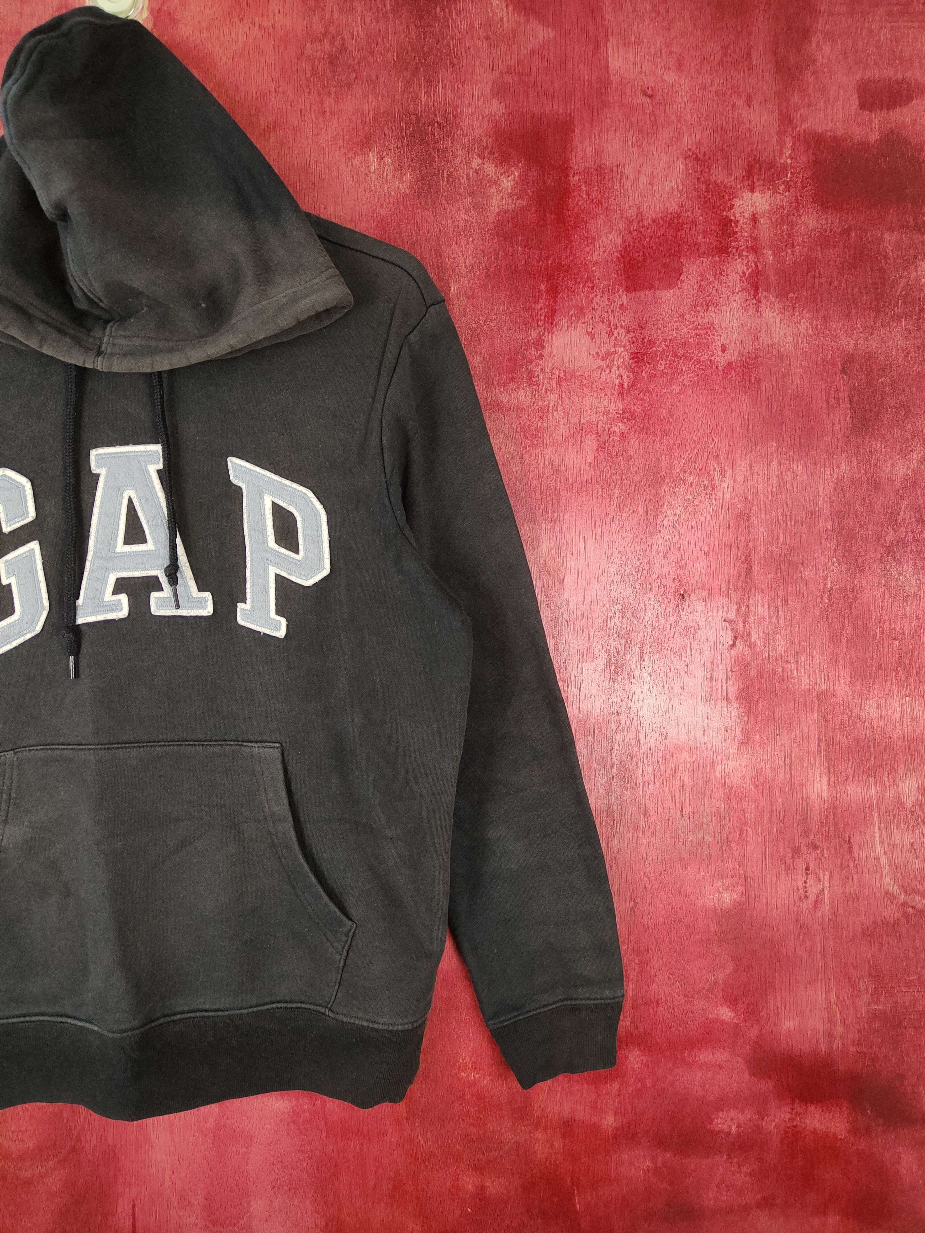 Gap × Vintage GAP vintage Black Hoodie Sweatshirt #5290 Size US XS / EU 42 / 0 - 6 Thumbnail