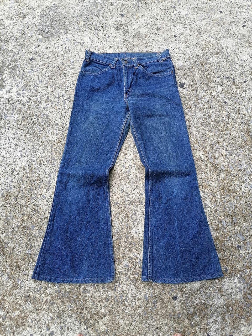 Vintage 80s Levi's Strauss Orange Tab Bootcut Denim Jeans