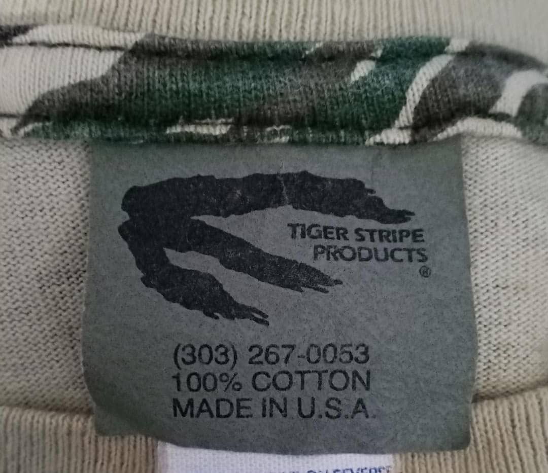 Other Tiger Stripe Camouflage - Vintage Military Long Sleeve Tee Size US L / EU 52-54 / 3 - 2 Thumbnail