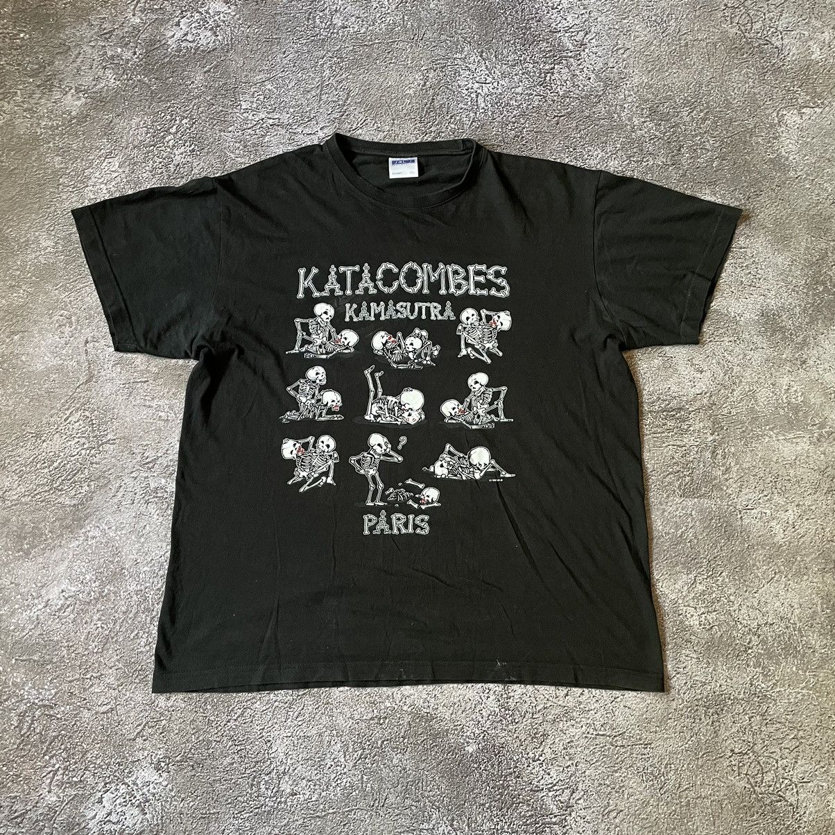 Vintage Vintage Y2K Porno“ KAMASUTRA CATACOMBS PARIS“ FUNNY Tee | Grailed