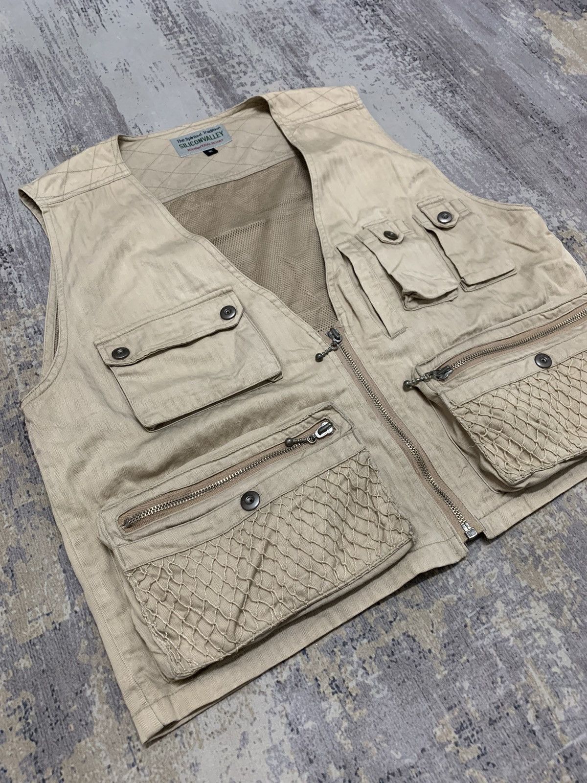 Japanese Brand Japanese Utility Tactical Multi Pocket Safari Vest Jacket Size US M / EU 48-50 / 2 - 2 Thumbnail