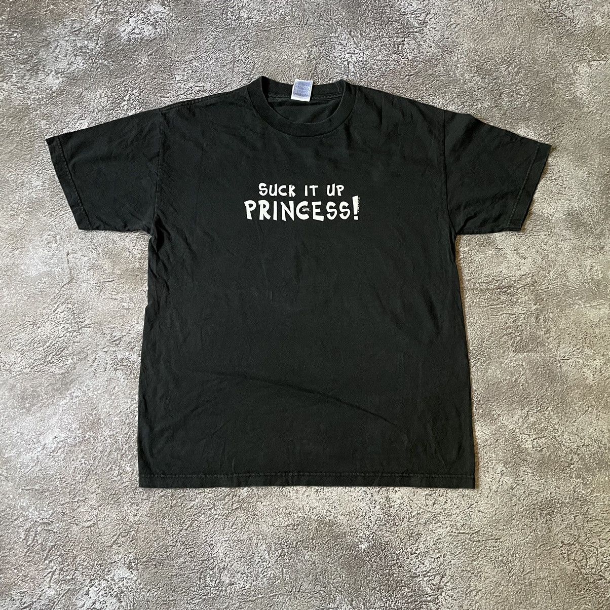 Vintage Vintage Y2K FUNNY Tee Porno SUCK PRINCESS XL Size US XL / EU 56 / 4 - 3 Thumbnail
