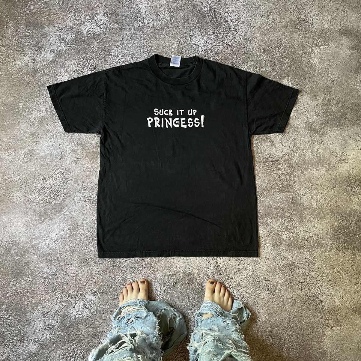 Vintage Vintage Y2K FUNNY Tee Porno SUCK PRINCESS XL Size US XL / EU 56 / 4 - 1 Thumbnail