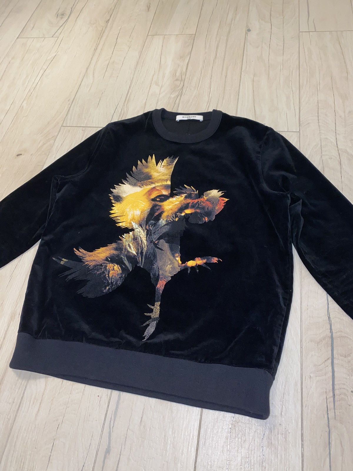 Givenchy DS! FW15 Givenchy Rooster Monkey Velour Zipped Sweatshirt Size US S / EU 44-46 / 1 - 4 Thumbnail