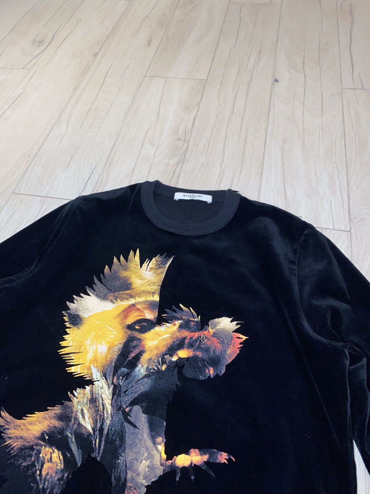 Givenchy DS! FW15 Givenchy Rooster Monkey Velour Zipped Sweatshirt Size US S / EU 44-46 / 1 - 5 Thumbnail