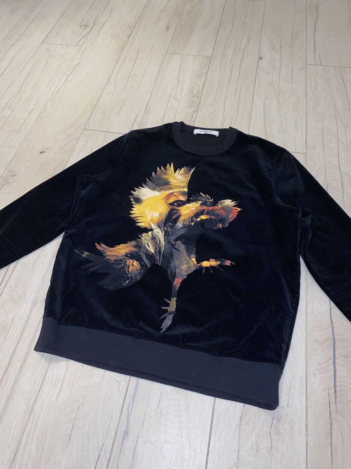 Givenchy DS! FW15 Givenchy Rooster Monkey Velour Zipped Sweatshirt Size US S / EU 44-46 / 1 - 6 Thumbnail
