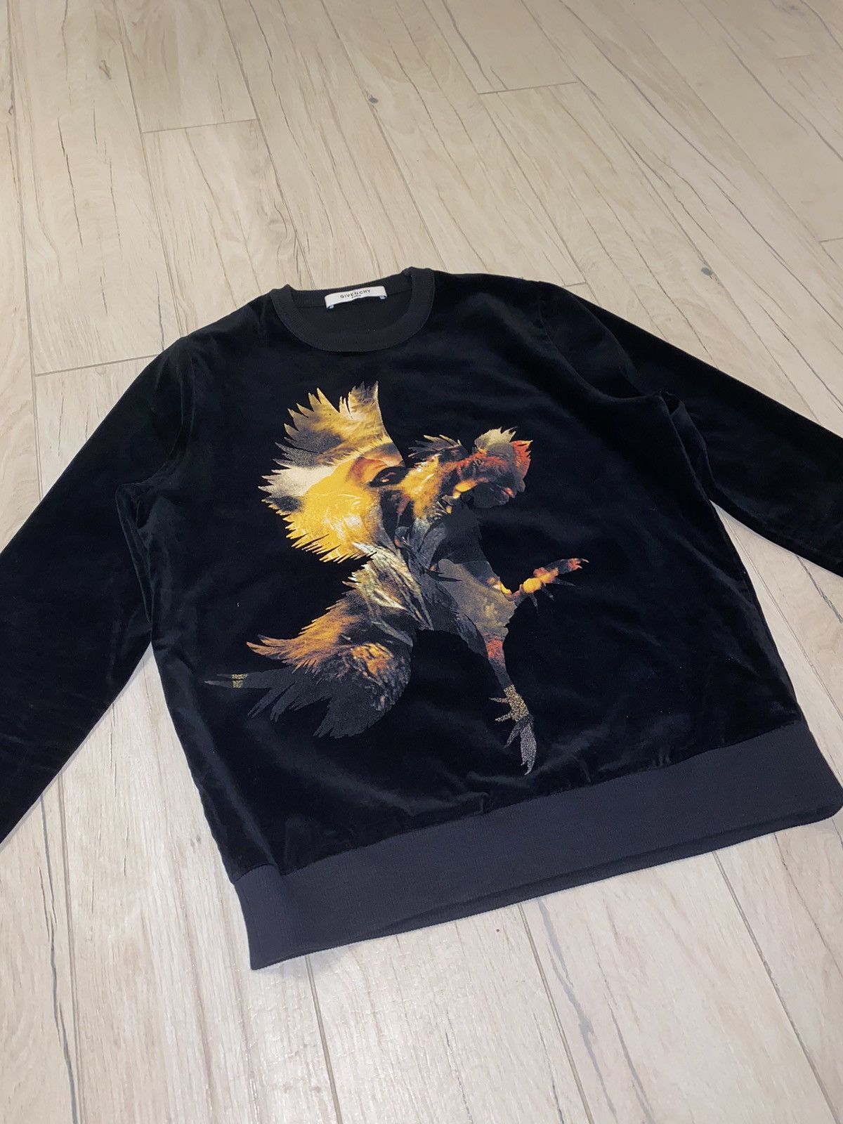 Givenchy DS! FW15 Givenchy Rooster Monkey Velour Zipped Sweatshirt Size US S / EU 44-46 / 1 - 7 Thumbnail