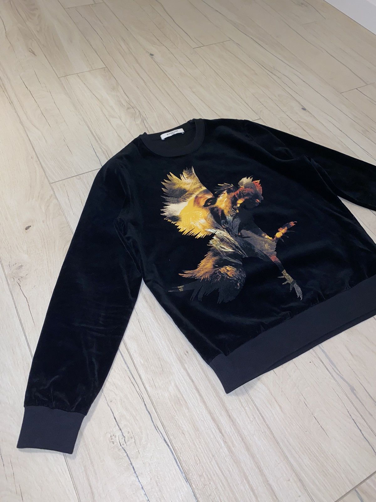 Givenchy DS! FW15 Givenchy Rooster Monkey Velour Zipped Sweatshirt Size US S / EU 44-46 / 1 - 3 Thumbnail