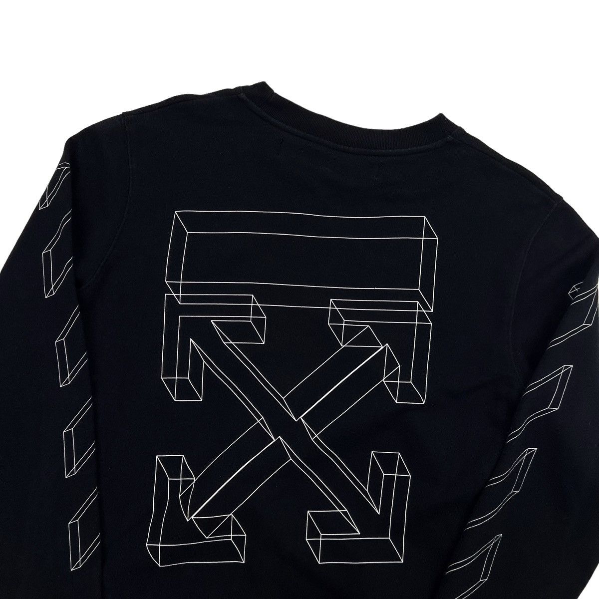 image of Off White Off-White 3D Arrows Sweatshirt in Black, Men's (Size Medium)