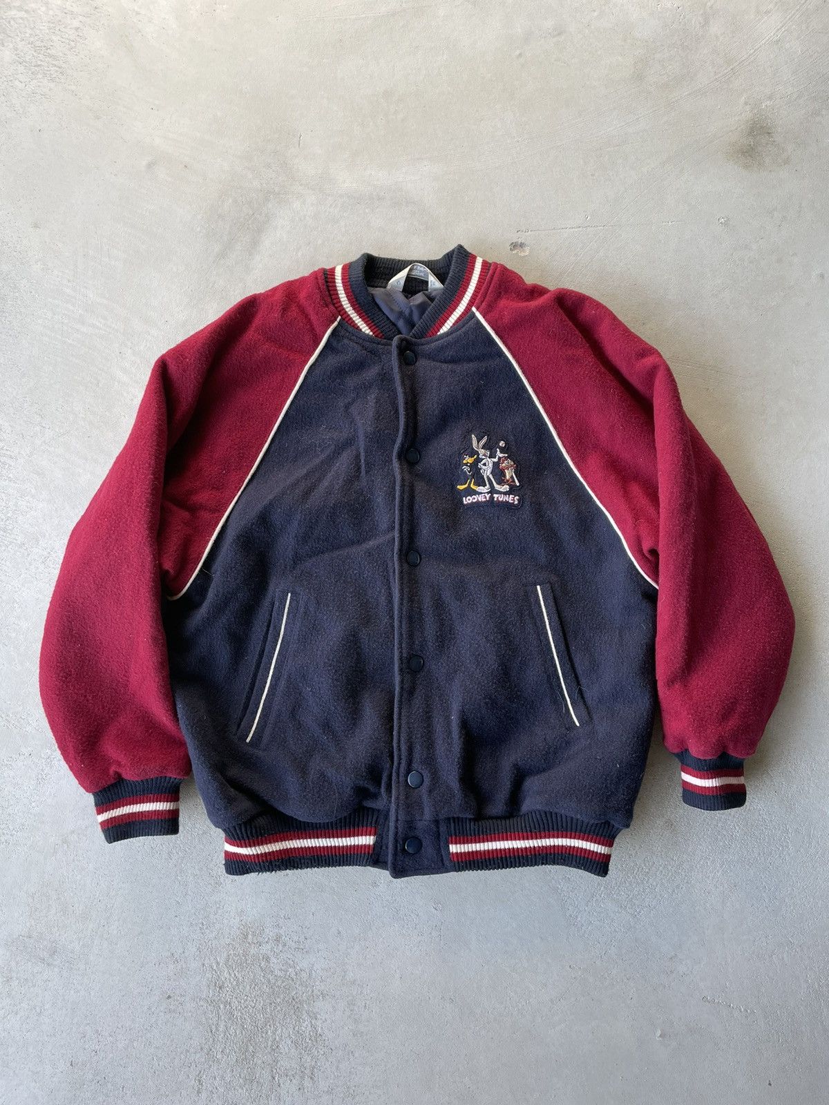 Vintage Looney Tunes Wool Varsity Jacket