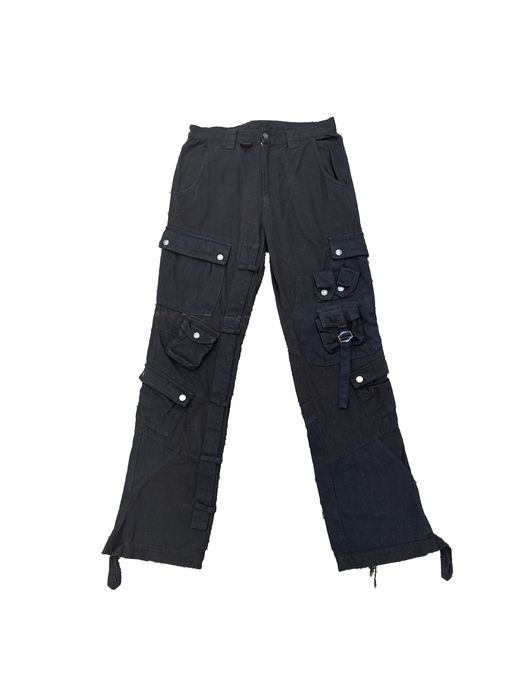Sangiev Sangiev Reconstructed Flared Cargo Trousers