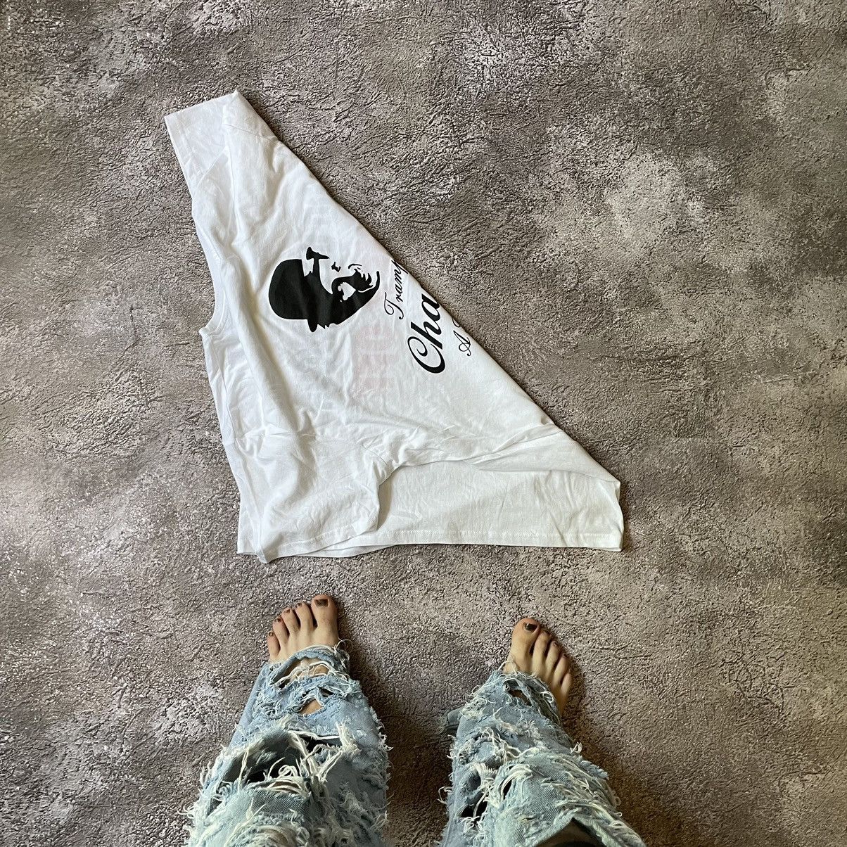 Vintage Y2K Vintage Graphic Tee Punk Streetwear Funny Print Slim L Size US L / EU 52-54 / 3 - 7 Thumbnail